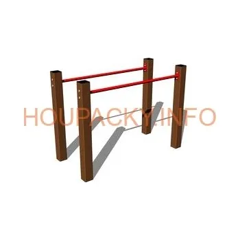 Dětská houpačka Bradla BR101KW - hnědá (v.p. 1 m)