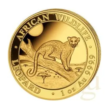 1 unce zlatá mince Somálsko African Wildlife Leopard 2021