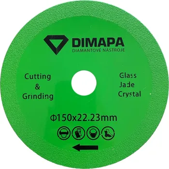 Příslušenství k brusce 150 x 22,23mm diamantový kotouč na sklo řezání / broušení