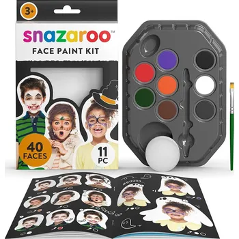Karnevalový doplněk Snazaroo Sada obličejových barev 11 ks - Halloween