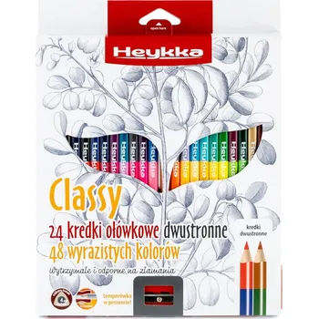 Pastelka Heykka oboustranné pastelky Classy, 48 barev / 24ks HE609010