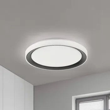 Lampička LOLA Smart Disc LED stropní světlo černá/bílá RGBW černá, bílá LED celkem 24 W - Doprava zdarma