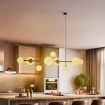 ALDEX Závěsné světlo Joel, černé/bílé, 9 žárovek černá, bílá matná 5 x 10 W LED E14 + 4 x 15 W LED E27 - Doprava zdarma