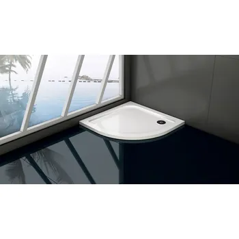 Sprchová vanička Čtvrtkruhová mramorová sprchová vanička VENETS - 90, 90 (VANKCTVRT90) HOPA