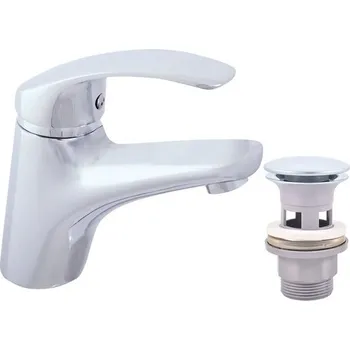 Vodovodní baterie Umyvadlová baterie RAV Slezák Mississippi stojánková MS027.0 s výpustí Click-Clack MD0808