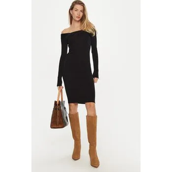 Dámské šaty Guess Koktejlové šaty Milana W4BK26 Z2V42 Černá Slim Fit XXL