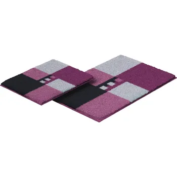 Koupelnová předložka LineaDue MERKUR - Koupelnová předložka bobulová Rozměr: 40x50 cm bez výřezu+50x80 cm