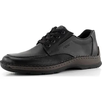 Pánské polobotky Rieker pánské šněrovací polobotky černé 05315-00 - 46 | P687540