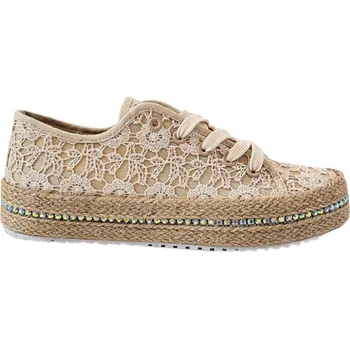 Dámské tenisky Espadrilky Laura Biagiotti Flower Beige Velikost: 36