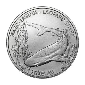 1 unce stříbrná mince Tokelau Leopardenhai 2018