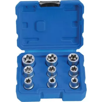 Gola hlavice Asta S-SE912 Sada zástrčných hlavic E-TORX 1/2¨ 9 ks