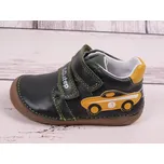 D.D.step Celoroční boty obuv D.D. step S070-42393A BAREFOOT kožené tmavé se žlutým autem velikost: 23
