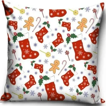 Povlak na dekorativní polštářek Carbotex Vánoční povlečení na polštářek XMAS, 40/40cm, XMAS181024