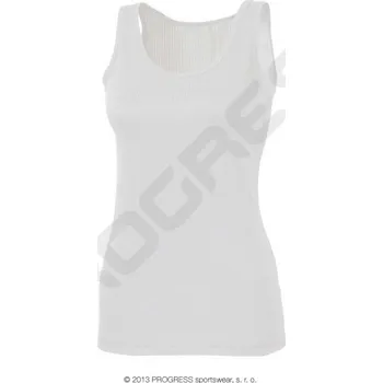 cyklistický dres Tílko dámské Progress MS bílé S