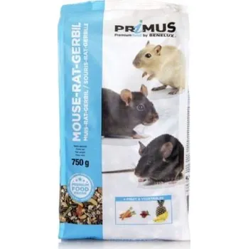 Krmivo pro hlodavce PRIMUS Myš, Potkan, Pískomil 750g