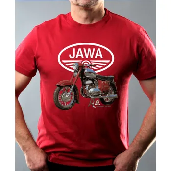 Jawa 350 - bílé logo - Kývačka - Pánské tričko Basic - Nejoblíbenější - XL