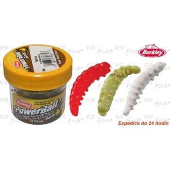 Umělá nástraha Berkley PowerBait Honey Worms Garlic bílá - 1345789