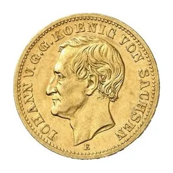 10 Mark zlatá mince Johann König von Sachsen