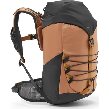 Sportovní taška QUECHUA Dětský turistický batoh MH 500 18 l KAŠTANOVÁ|ŠEDÁ