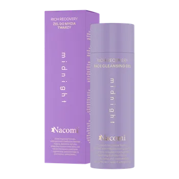 Čistící gel Nacomi Midnight hydratační čisticí gel na obličej, 140 ml