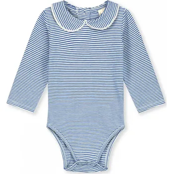 Dětský overall GRAY LABEL Baby overálek s límečkem GOTS - Blue Moon / Cream Velikost: 9-12m