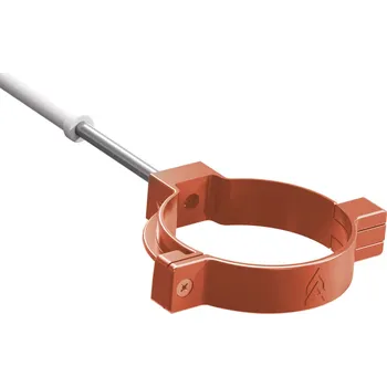 okap Plastová objímka okapového svodu Gutta Aqua 90 mm Varianta: Aqua objímka okapového PVC svodu - 90 mm - cihlově červená