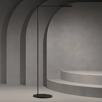 Lampička Stojací lampa Lumina Flo LED 3 000K černá - Ø základny 23 cm, délka hlavy lampy 18 cm černá matná LED 6 W celkem - Doprava zdarma