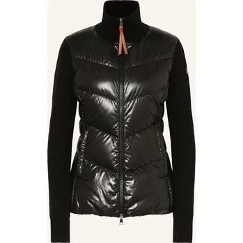 Moncler Dámská Péřová Bunda Ze Směsi Materiálů, černá, 38