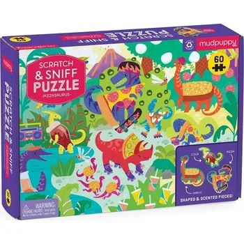 Puzzle Dětské puzzle Pizzasaurus s vůní od Mudpuppy, 60 dílků