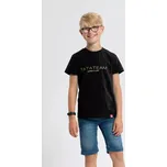 CityZen Matyáš TATATEAM dětské balvněné triko kulatý výstřih černé 164/170