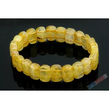 Náramek Náramek ze sagenitu QA, plochý, oválky cca 8 x 13 mm, RARITA (KRS3932NS)