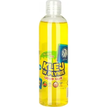 Kancelářské lepidlo ASTRA Tekuté transparentní lepidlo SLIME PVA Žluté, 250ml, 401119007