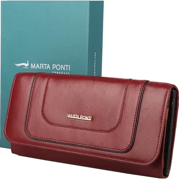 Peněženka Luxusní tmavěčervená kožená peněženka Marta Ponti no. 705