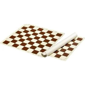Šachy PHILOS Šachové plátno hnědé, pole 58 mm
