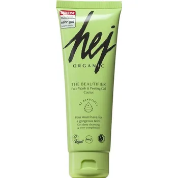 Čistící gel Hej-Organic Pece-o-oblicej CisteniZkrášlující mycí a peelingový gel na obličej Cactus 125 ml (1 272,00 Kč / 1 l)