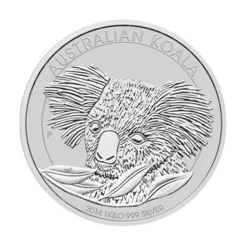 1 kilogram stříbrná mince Austrálie Koala 2014