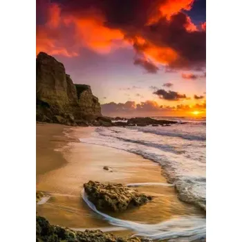 Diamantové malování Sada na diamantové malování - Západ slunce nad mořem
