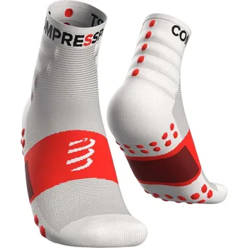 Pánské ponožky COMPRESSPORT Cyklistické ponožky klasické - TRAINING - bílá