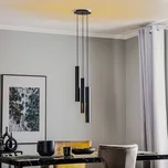 Euluna Závěsné světlo Eye L, černé, tříramenné - Stříška - Ø 20 cm, výška 2,5 cm černý 3 x 10 W LED - Doprava zdarma