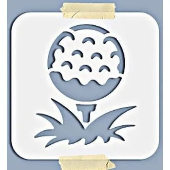 Plastová šablona, GOLF - MOTIV 8, 15x15cm, 1 kus