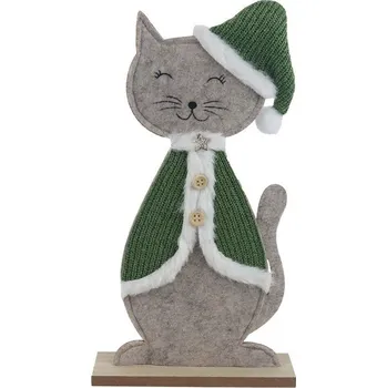 Vánoční dekorace Dekorace kočka X6011/2