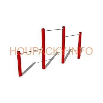 Dětský domeček Trojhrazda HR301KR - červená (v.p. 1,5 m)