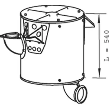 Tlumič výfuku Střední tlumič výfuku DINEX DIN21388