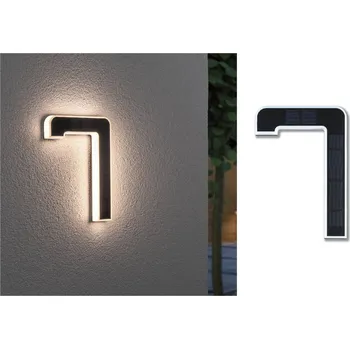 Lampička Paulmann LED solární číslo domu 7 černá, bílá 1 x 0,2 W LED - Doprava zdarma