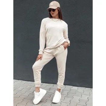 Dámská velurová souprava URBANVELVET ecru