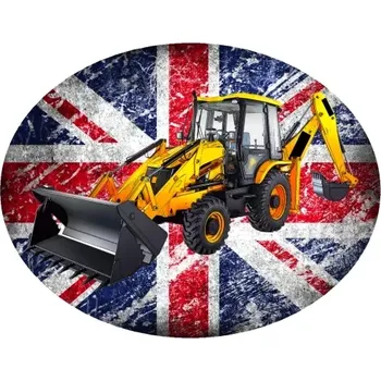 Nášivka Nažehlovačka s bagrem JCB 3DX (digitální nažehlovačka )