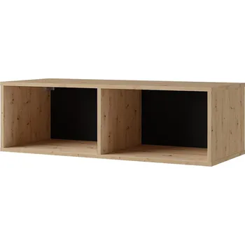 police CALABRINI b | závěsná police | 100 cm | dub artisan/černá