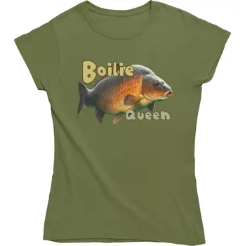 Dámské tričko Dámské rybářské tričko Boilie Queen khaki