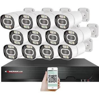 Kompletní kamerový systém 4K PoE IP 12 kamerový set XM-1203D 8MPx, CZ menu