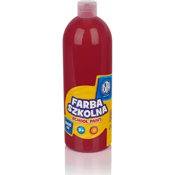 Vodová barva ASTRA Temperová barva posterová 1000ml Červená Tmavá, 301217044